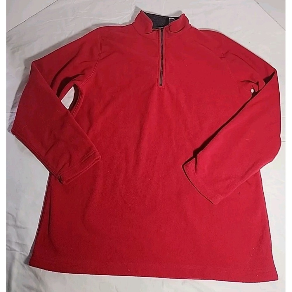 Actra Fleece 1/4 Zip Red Super‎ Soft Sz M
